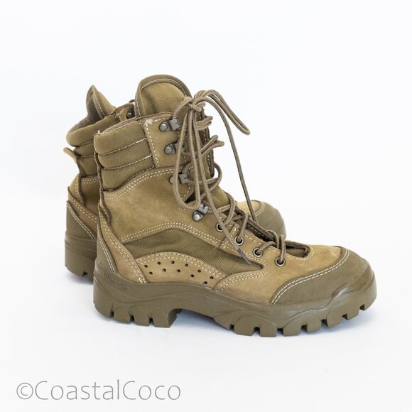 Bates Military Combat Boots Men’s 4.5W (Women’s 6–6.5) Tactical Tan Rugged - Picture 1 of 10